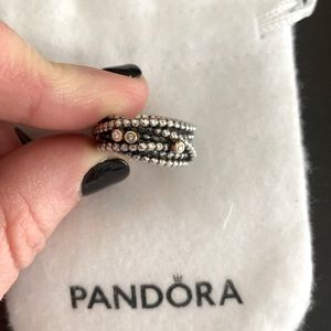 Pandora Rope Ring, size 6
